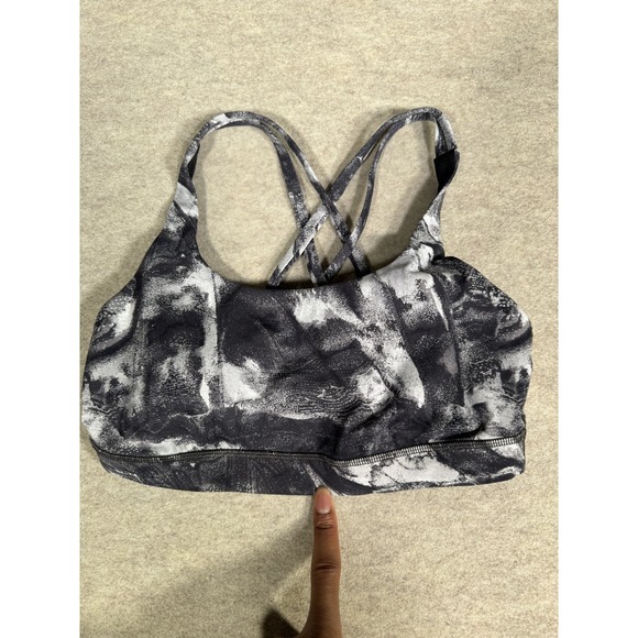 lululemon athletica Other - Lululemon Energy Sports Bra Womens 8 Take Flight Gray Multi Medium Support Yoga